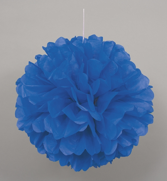 Pomponová koule modrá 41cm