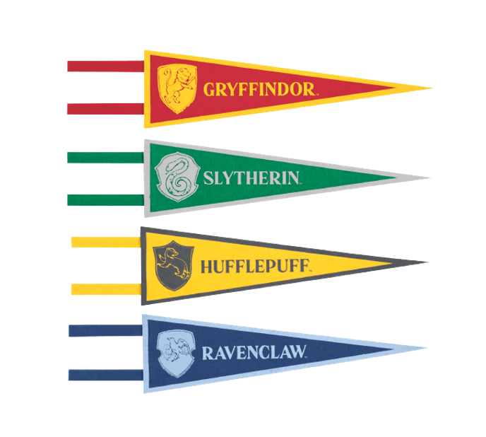 Vlajky Harry Potter 4ks
