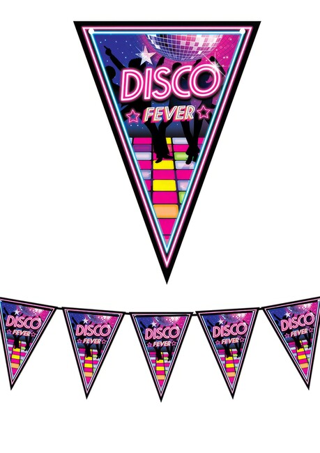 Vlaječky Disco 80s 300cm