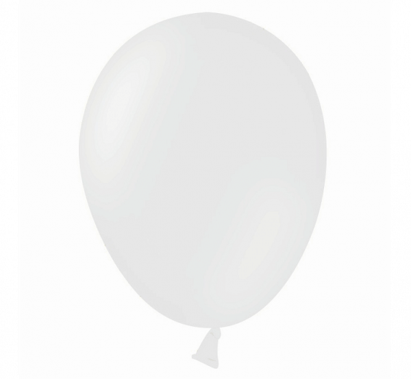 Levně Vodní balónky bílé 100ks 12cm